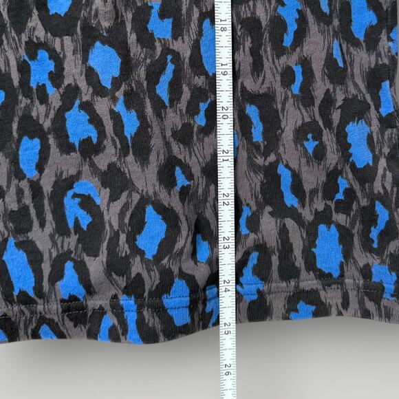 KENZO Paris Leopard Print Blue / Grey / Black T-Shirt Size S - Picture 10 of 11